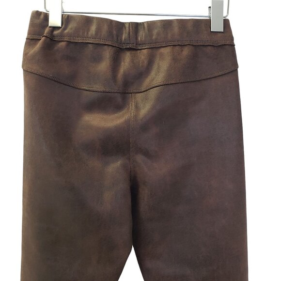 Max Studio Faux Leather Distressed Pattern Leggings Size Small (est) - Picture 5 of 5